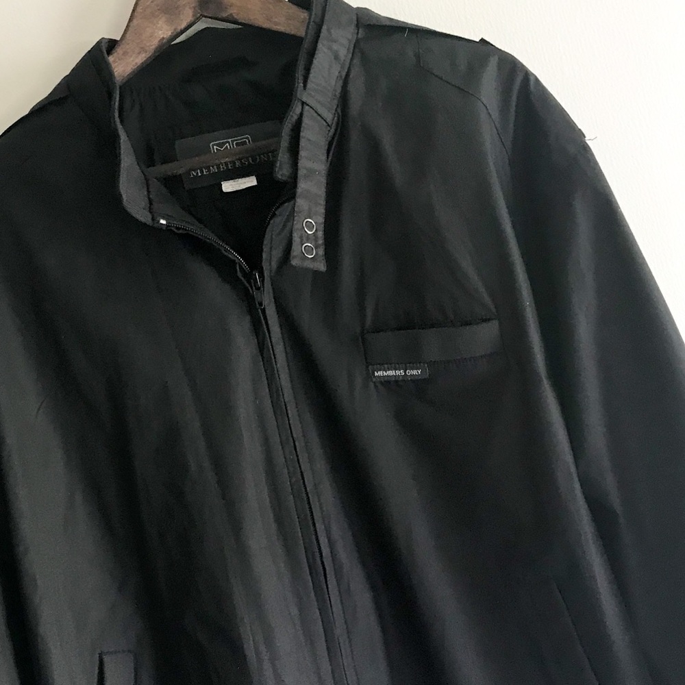 Black Members Only Bomber Jacket